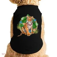 Tropical Tiger Vacation Doggie Tank thumb 0