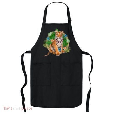 Tropical Tiger Vacation Apron