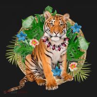 Tropical Tiger Vacation Backpack thumb 2