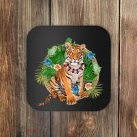 Tropical Tiger Vacation Coaster thumb 0