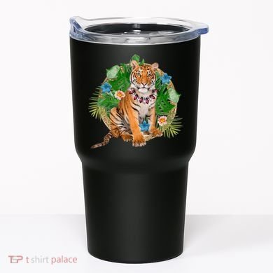 Tropical Tiger Vacation Tumbler