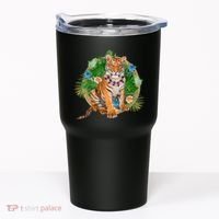 Tropical Tiger Vacation Tumbler thumb 0