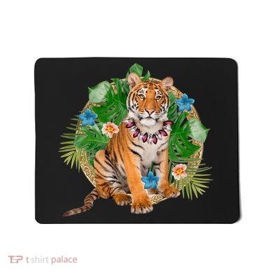 Tropical Tiger Vacation Mousepad