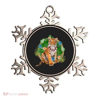 Tropical Tiger Vacation Ornament