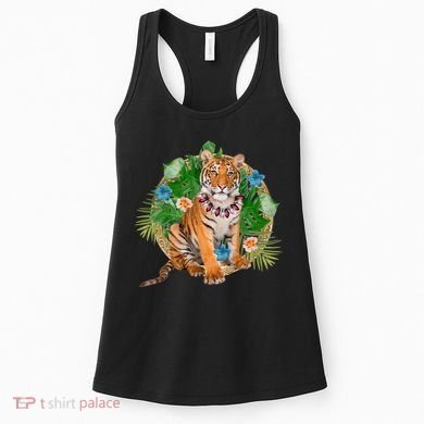Tropical Tiger Vacation Women's Tank Top