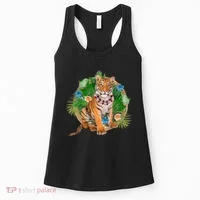 Tropical Tiger Vacation Women's Tank Top thumb 0