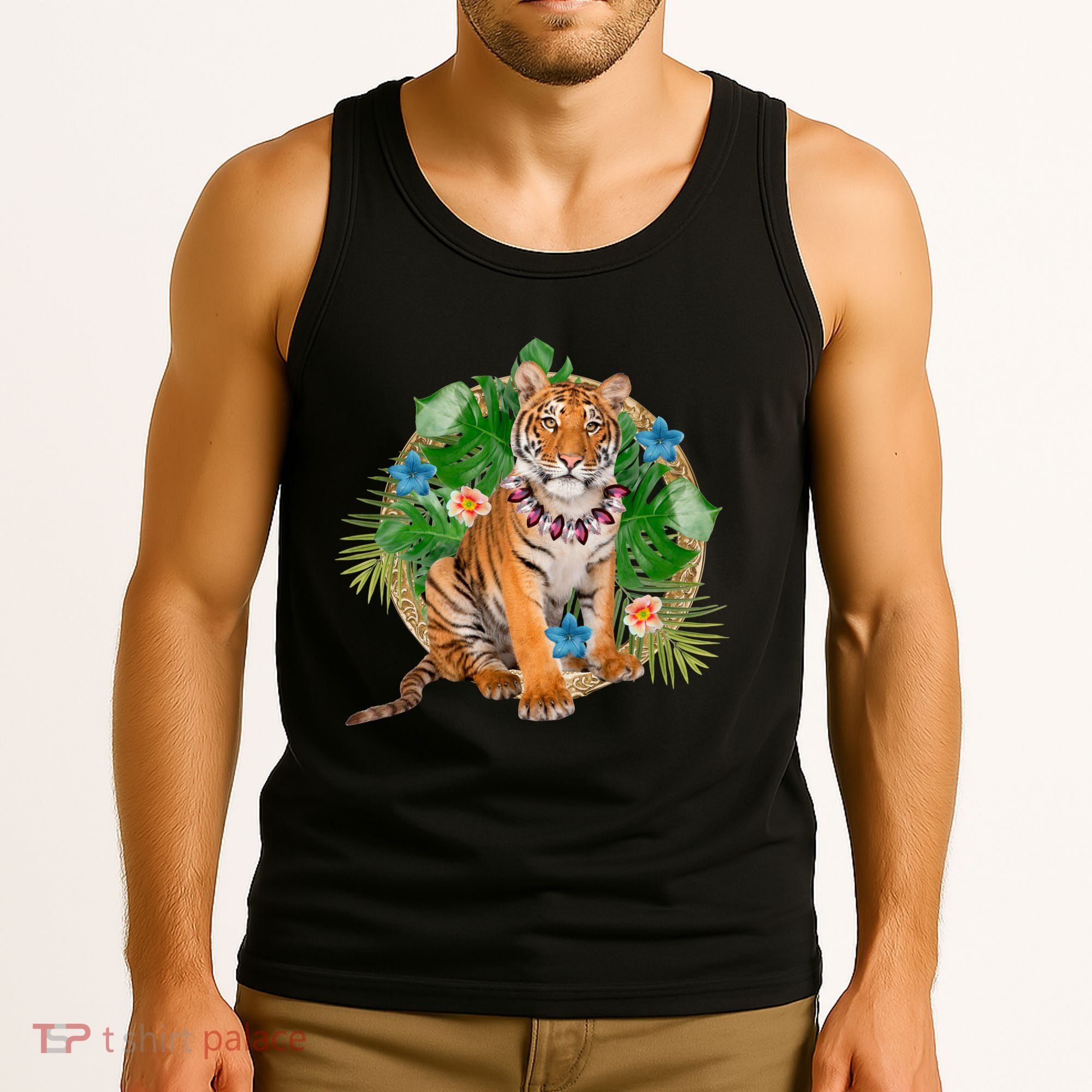 Tropical Tiger Vacation Tank Top