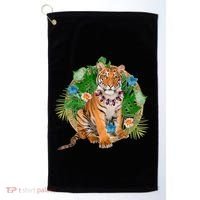Tropical Tiger Vacation Golf Towel thumb 0