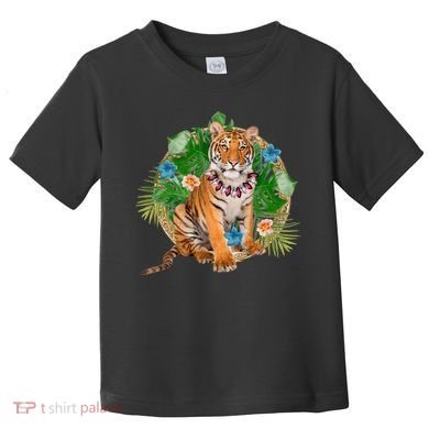 Tropical Tiger Vacation Toddler T-Shirt