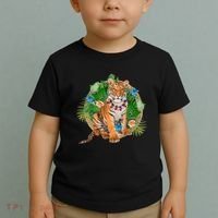 Tropical Tiger Vacation Toddler T-Shirt thumb 2