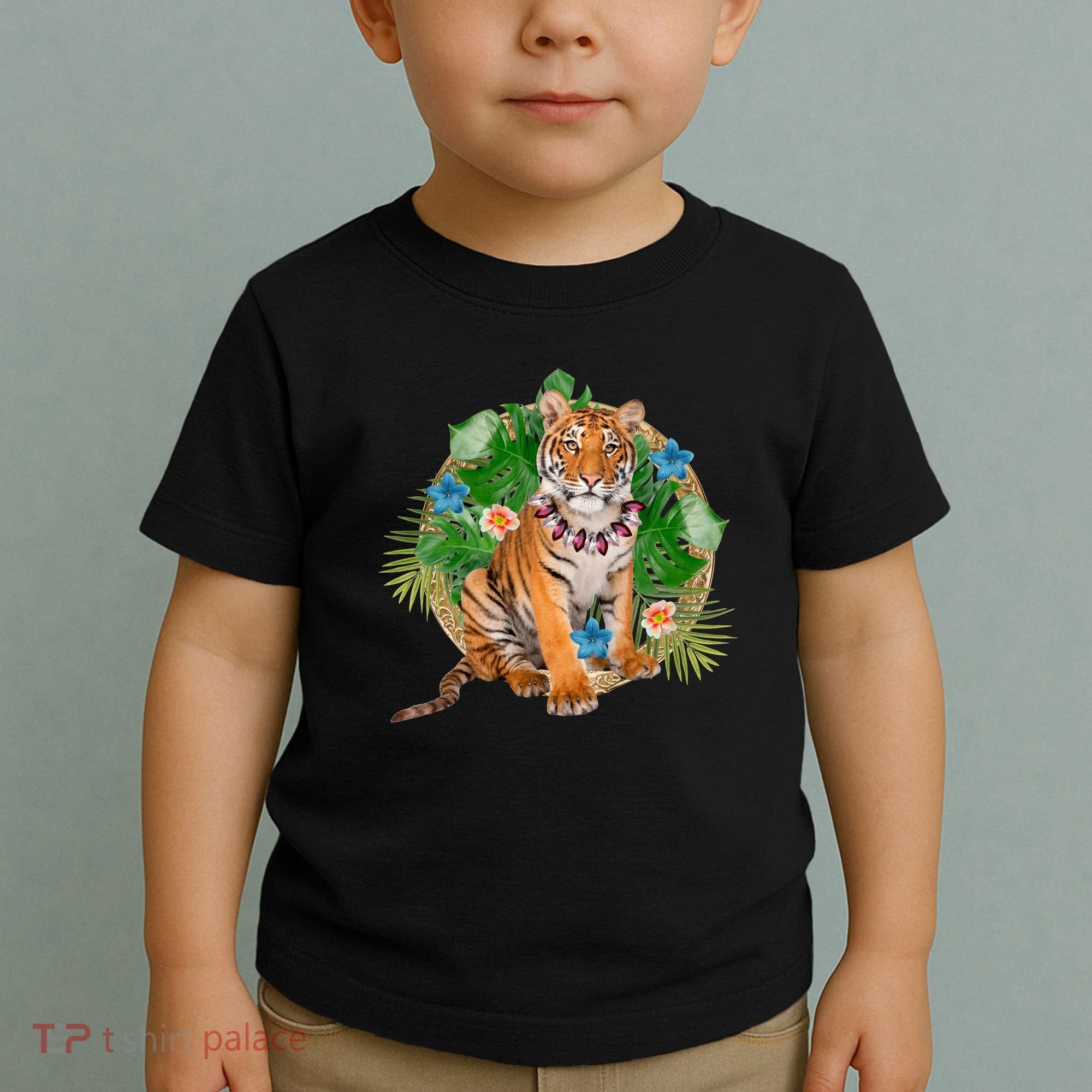 Tropical Tiger Vacation Toddler T-Shirt