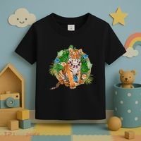 Tropical Tiger Vacation Toddler T-Shirt thumb 3
