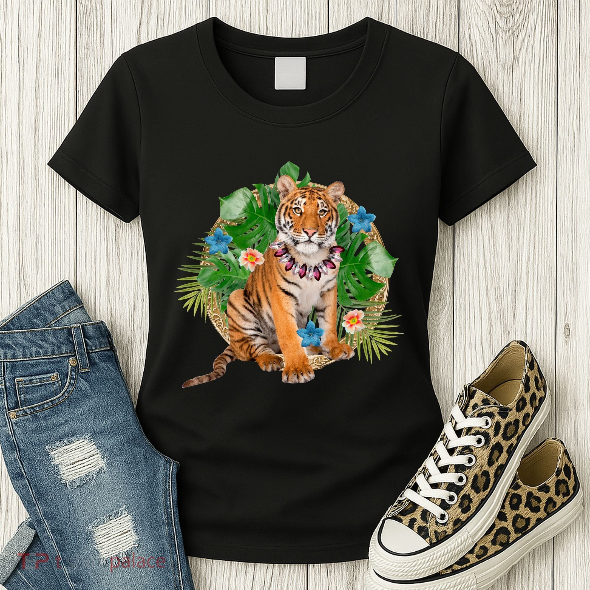 Tropical Tiger Vacation Women's T-Shirt