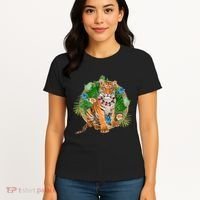 Tropical Tiger Vacation Women's T-Shirt thumb 4