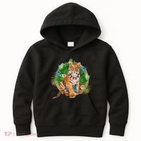Tropical Tiger Vacation Kids Hoodie thumb 0