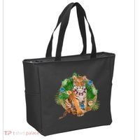 Tropical Tiger Vacation Tote Bag thumb 2