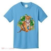 Tropical Tiger Vacation Kids T-Shirt thumb 0