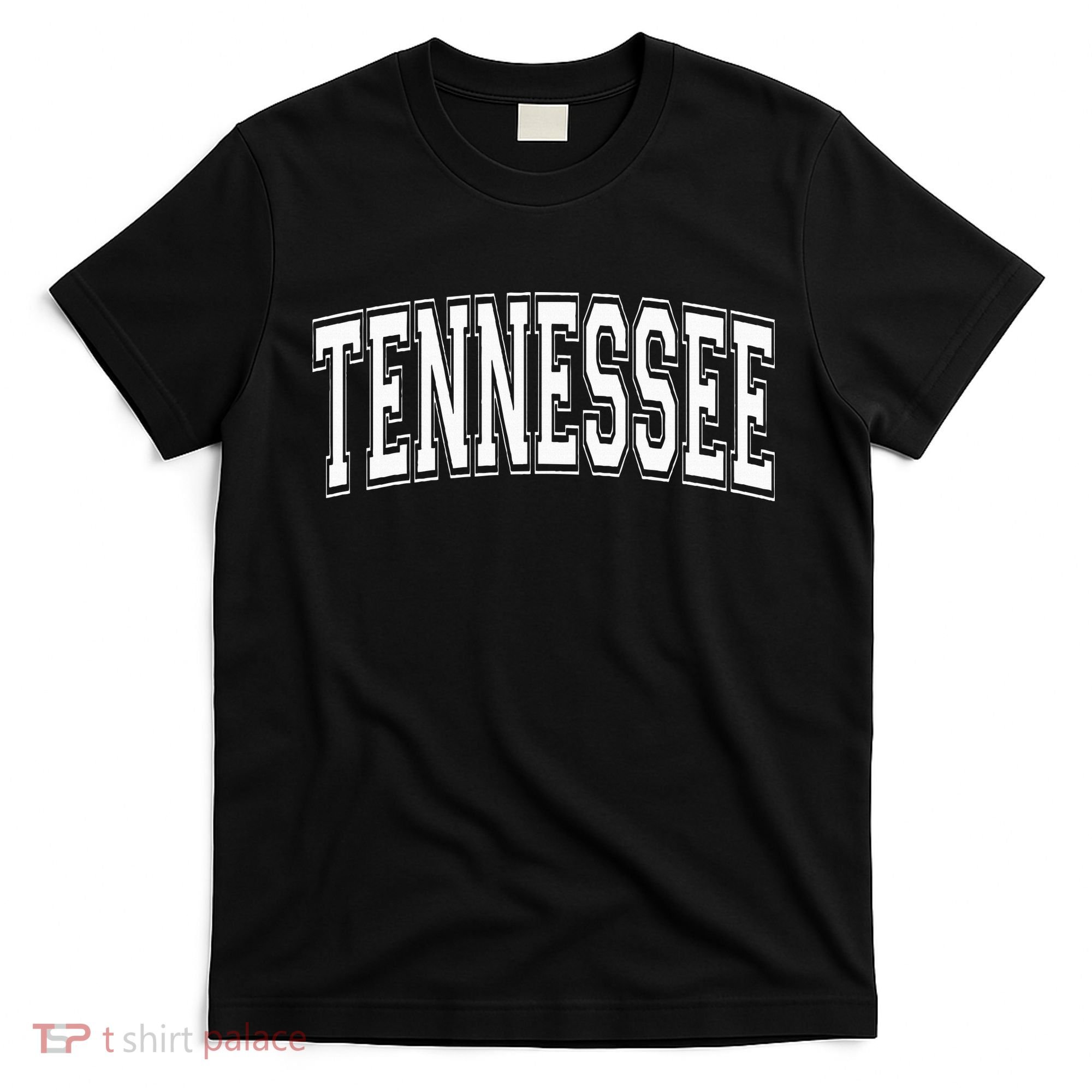 Tennessee TN Vintage Style White Text T-Shirt