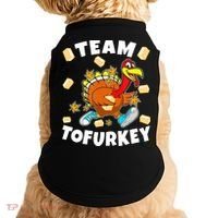 Team Tofurkey Vegan Tofu Thanksgiving Doggie Tank thumb 0