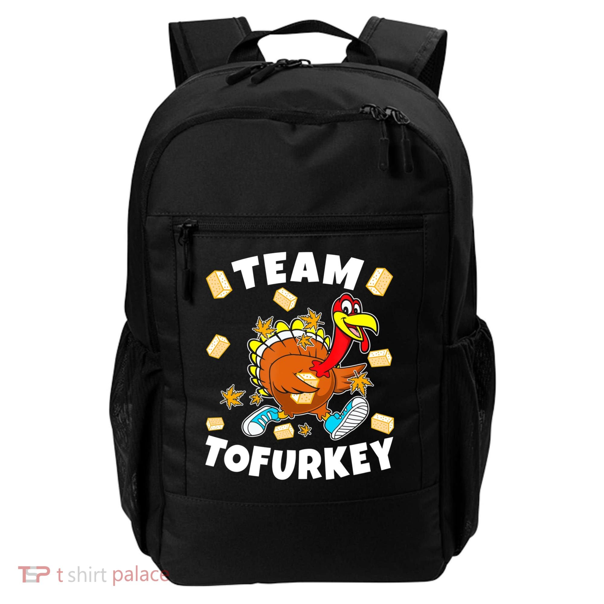 Team Tofurkey Vegan Tofu Thanksgiving Backpack