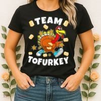 Team Tofurkey Vegan Tofu Thanksgiving Women's T-Shirt thumb 2