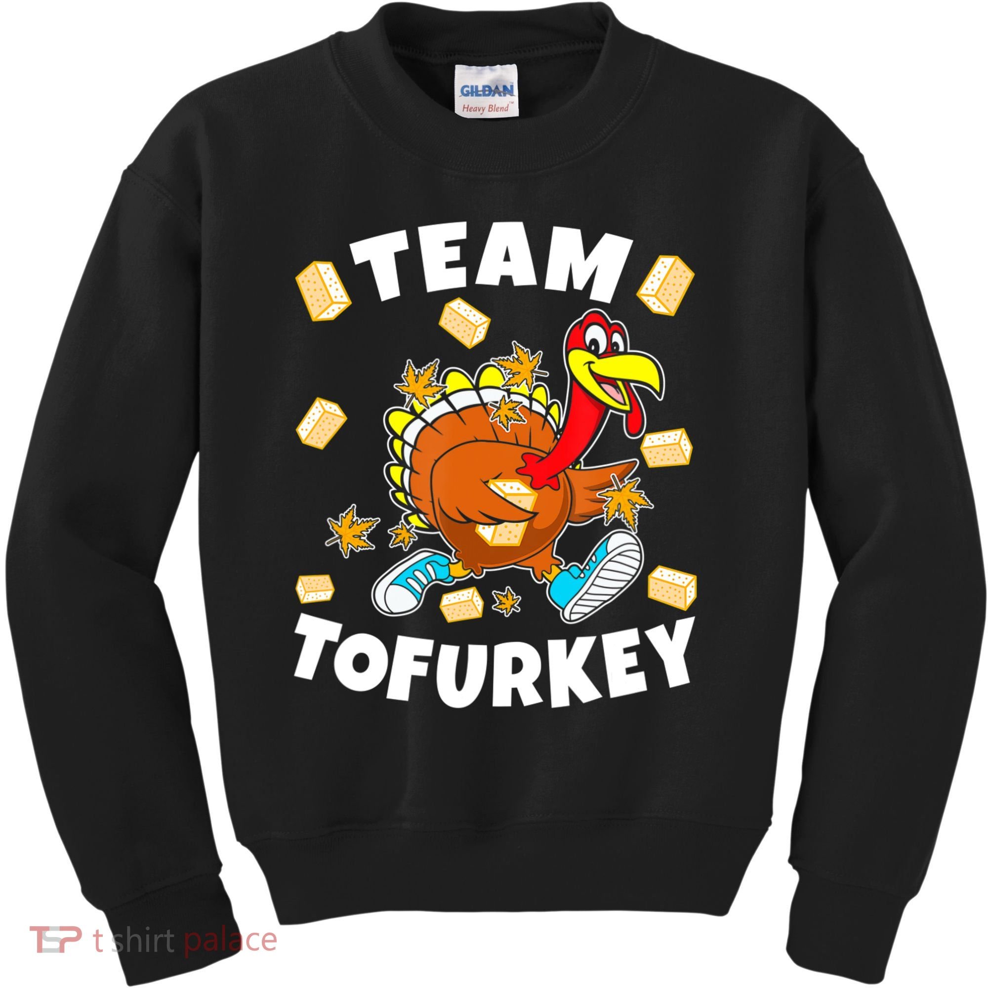 Team Tofurkey Vegan Tofu Thanksgiving Kids Sweatshirt