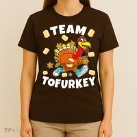 Team Tofurkey Vegan Tofu Thanksgiving T-Shirt thumb 4