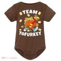Team Tofurkey Vegan Tofu Thanksgiving Baby Bodysuit thumb 0