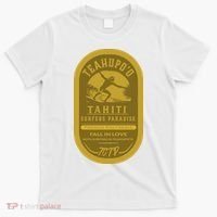 Teahupoo Tahiti Vintage Surf Label T-Shirt thumb 0