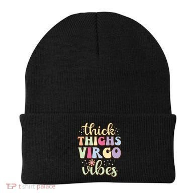 Thick Thighs Virgo Vibes August September Birthday Virgo Beanie