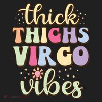 Thick Thighs Virgo Vibes August September Birthday Virgo Golf Towel thumb 3