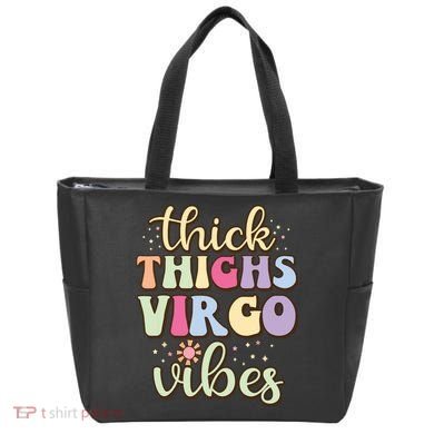 Thick Thighs Virgo Vibes August September Birthday Virgo Tote Bag