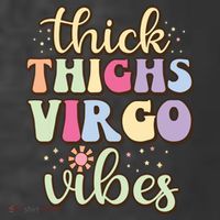 Thick Thighs Virgo Vibes August September Birthday Virgo Women's Hoodie thumb 2