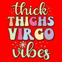 Thick Thighs Virgo Vibes August September Birthday Virgo Santa Hat thumb 1