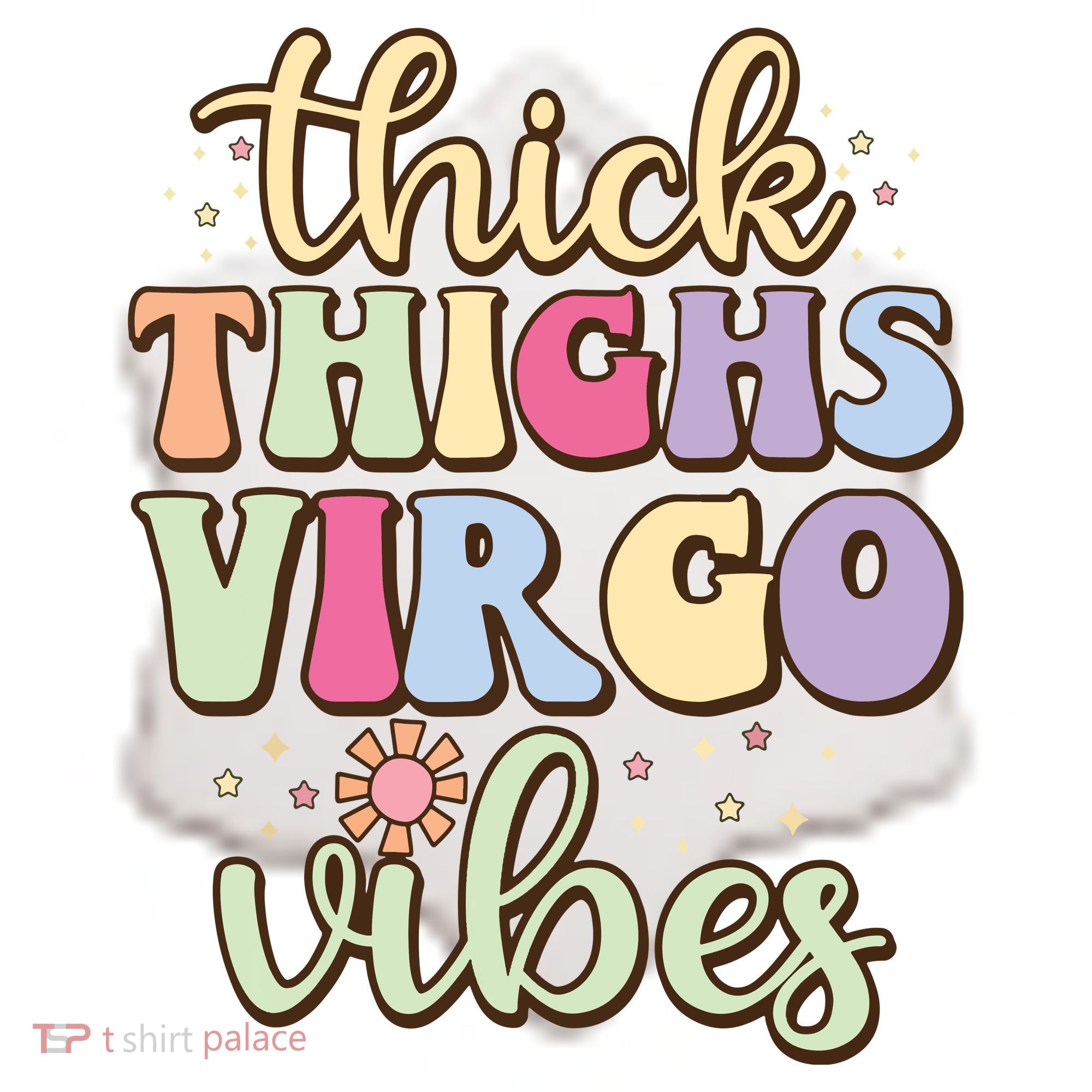 Thick Thighs Virgo Vibes August September Birthday Virgo Ceramic Ornament