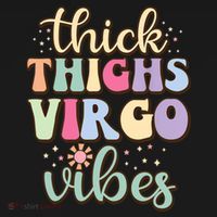 Thick Thighs Virgo Vibes August September Birthday Virgo Gift Doggie Tank thumb 4
