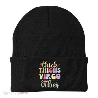 Thick Thighs Virgo Vibes August September Birthday Virgo Gift Beanie