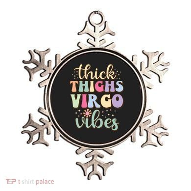 Thick Thighs Virgo Vibes August September Birthday Virgo Gift Ornament