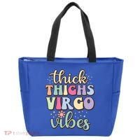 Thick Thighs Virgo Vibes August September Birthday Virgo Gift Tote Bag thumb 0