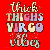 Thick Thighs Virgo Vibes August September Birthday Virgo Gift Santa Hat thumb 1