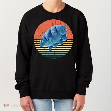 Tardigrade T Vintage Retro Microbiology Gift Water Bear Women's Sweatshirt