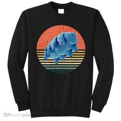 Tardigrade T Vintage Retro Microbiology Gift Water Bear Sweatshirt