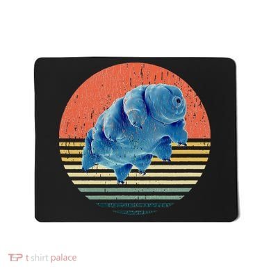Tardigrade T Vintage Retro Microbiology Gift Water Bear Mousepad