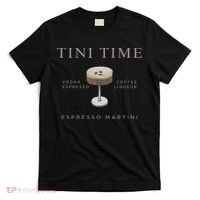 Tini Time Vodka Espresso Coffee Liqueur Espresso Martini T-Shirt thumb 0