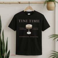 Tini Time Vodka Espresso Coffee Liqueur Espresso Martini T-Shirt thumb 2