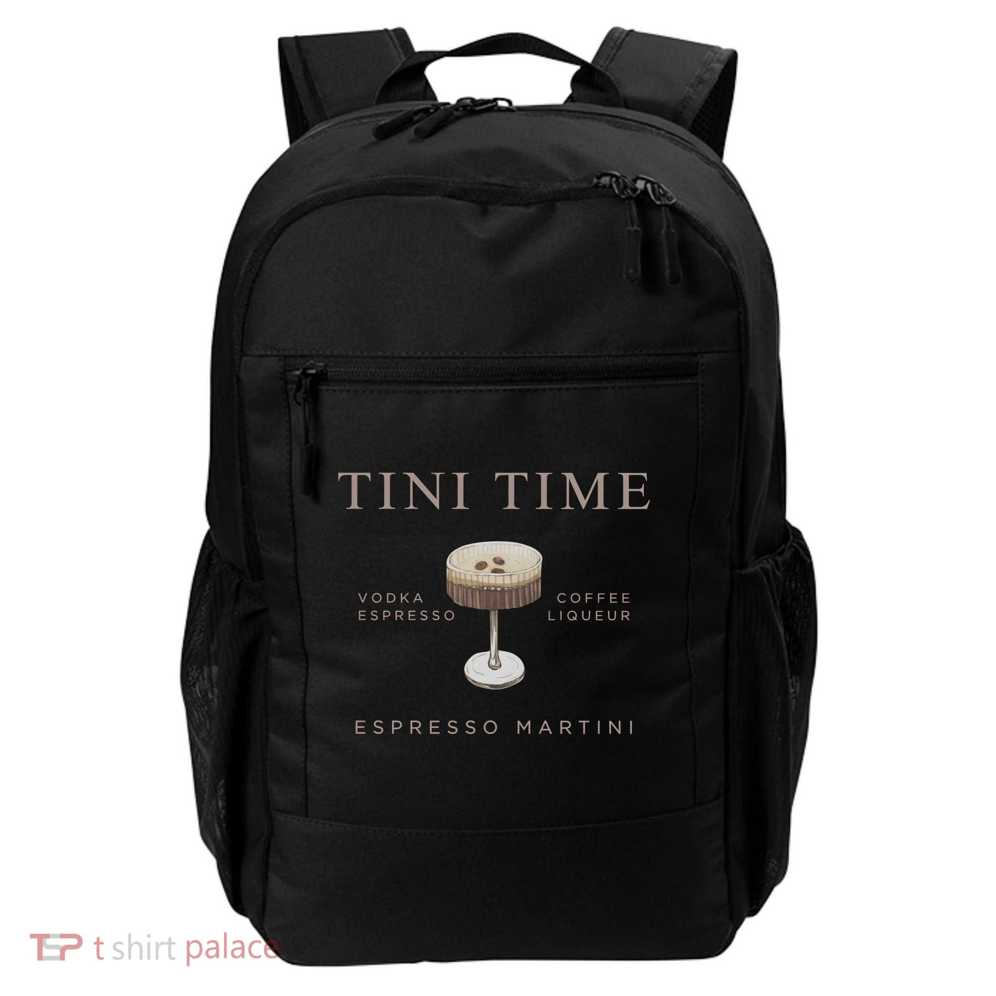 Tini Time Vodka Espresso Coffee Liqueur Espresso Martini Backpack