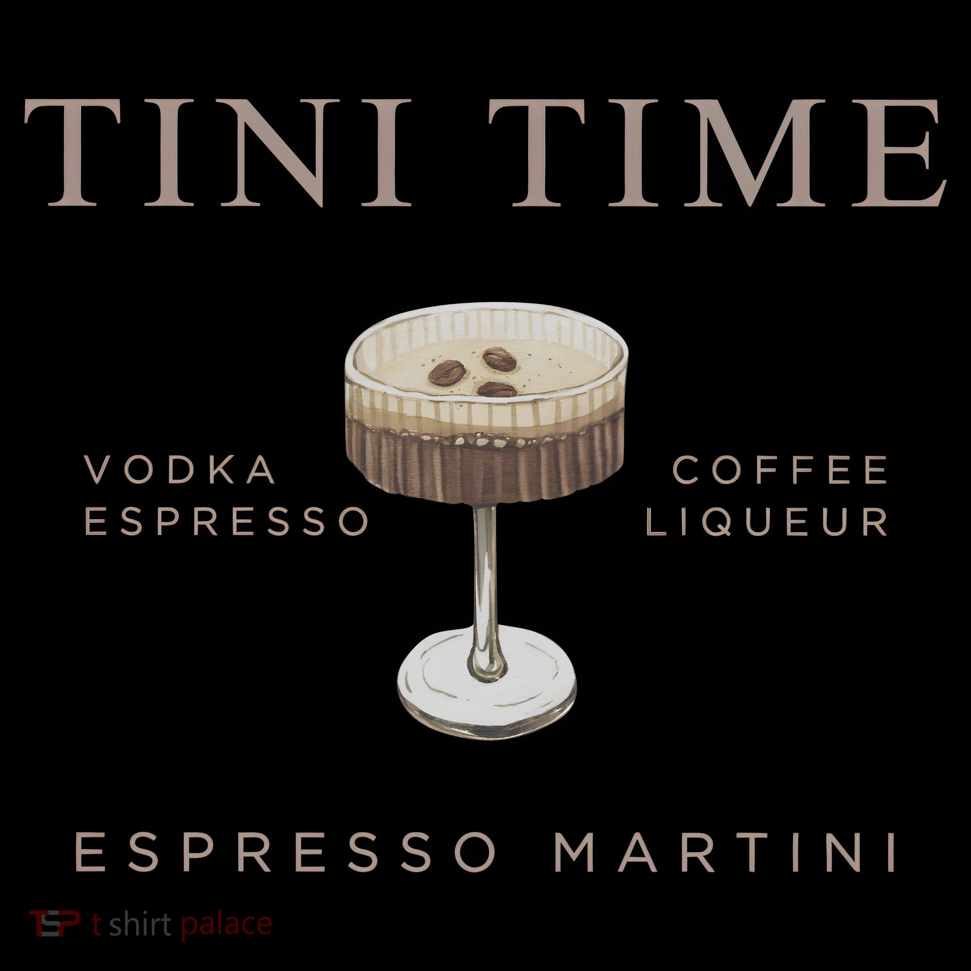 Tini Time Vodka Espresso Coffee Liqueur Espresso Martini Women's Hoodie