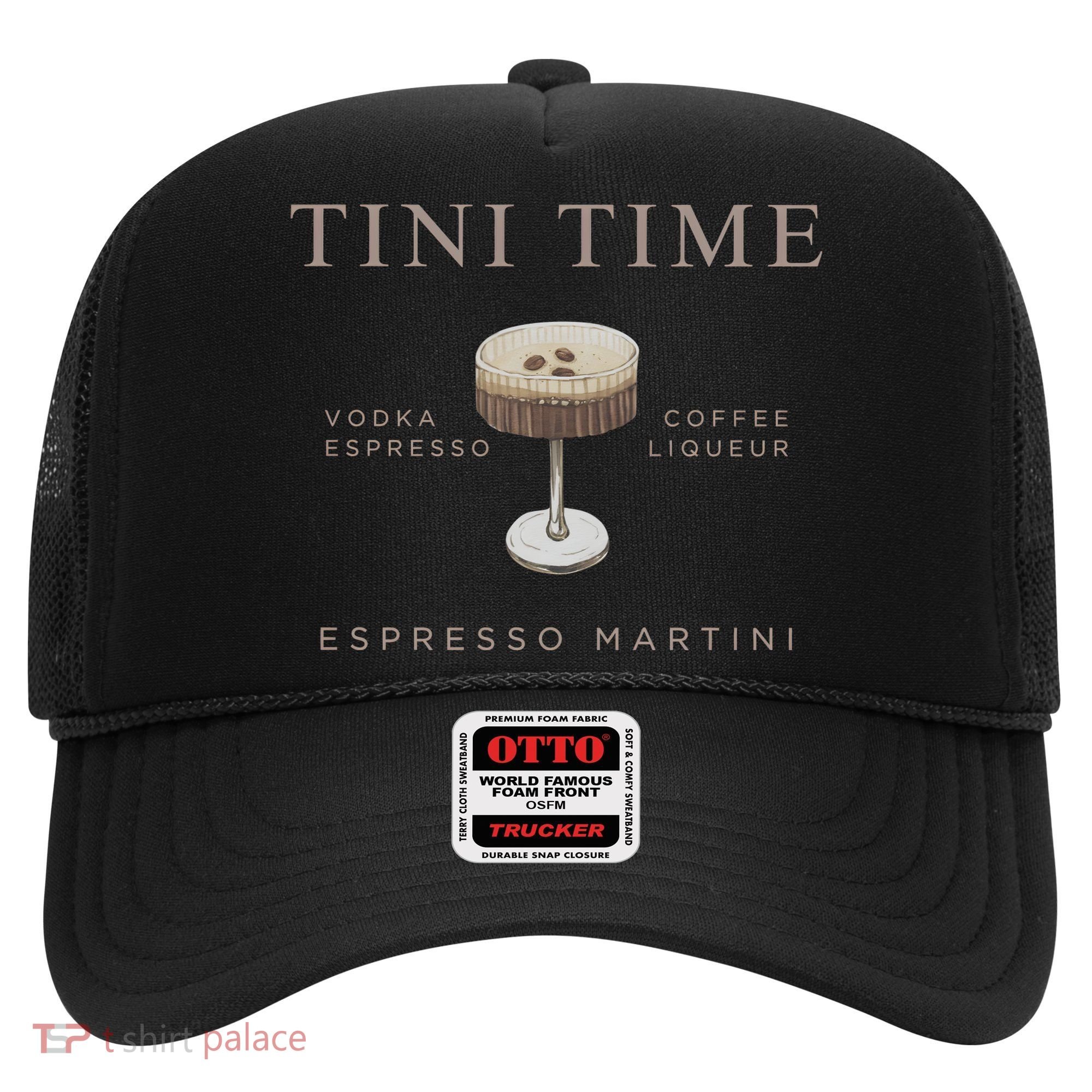 Tini Time Vodka Espresso Coffee Liqueur Espresso Martini Hat