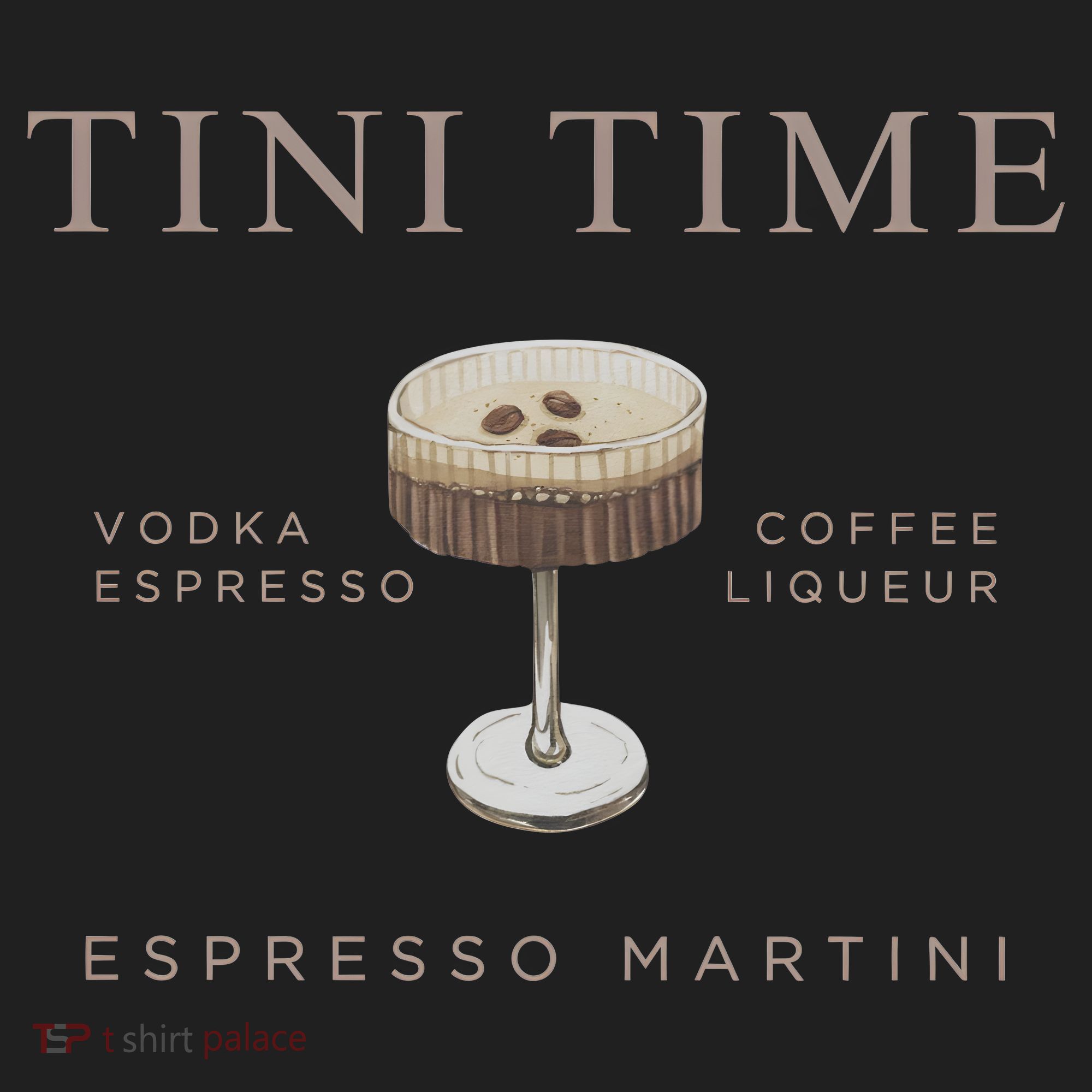 Tini Time Vodka Espresso Coffee Liqueur Espresso Martini Hat