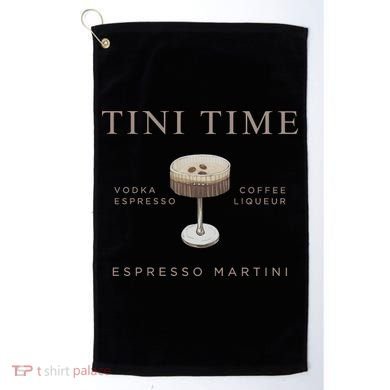 Tini Time Vodka Espresso Coffee Liqueur Espresso Martini Golf Towel